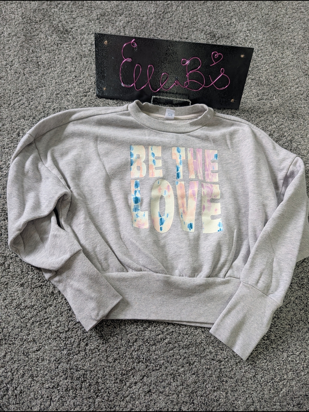 Used Condition Old Navy Gray Crewneck Sweatshirt Graphic Xs